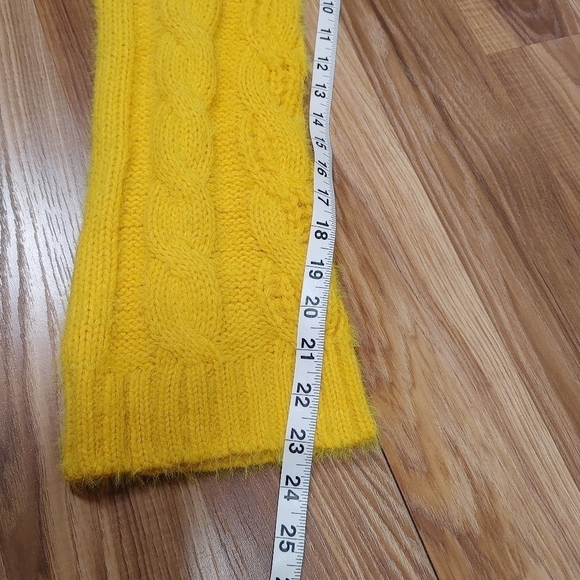 Sun + Moon Yellow Turtleneck Cable Knit Sweater Size XS - Picture 6 of 13
